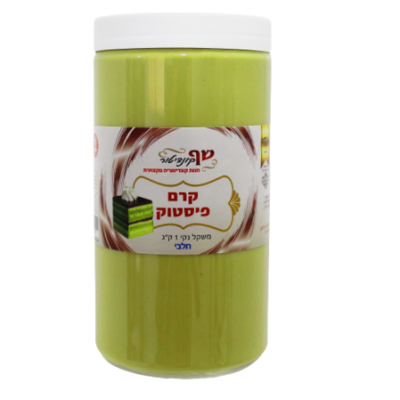 קרם פיסטוק 1 ק"ג גרם חלבי